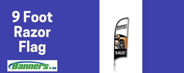 9 ft Razor Flags | Wholesalebannerz.com